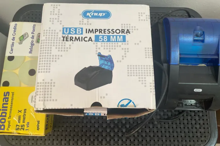 Impressora Térmica USB 58mm - KP-1029 + 1 caixa de bobina 