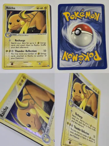 Carta original Pokémon TCG - Raichu #12/112, coleção EX FireRed & LeafGreen (2004)