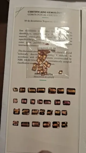 Lote Topazio imperial lapidados 