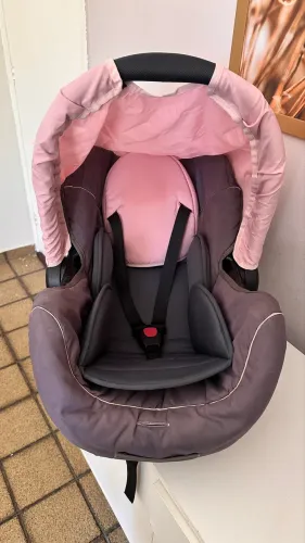 Bebê Conforto Galzerano de 0 Até 13 Kg Cinza e Rosa