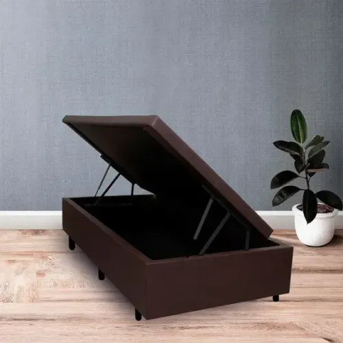 Base Baú Solteiro Marrom OUTLET ÚLTIMA PEÇA FRETE GRÁTIS