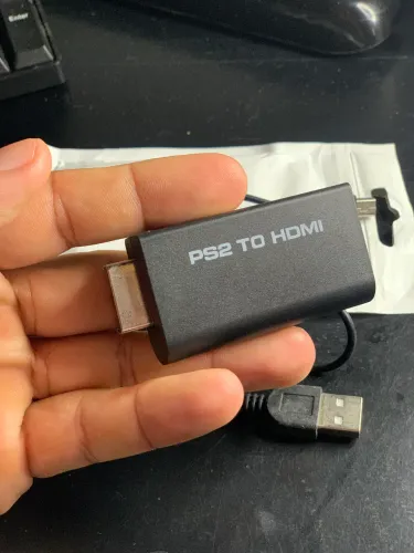 Ps2 to hdmi + flat leitor óptico 