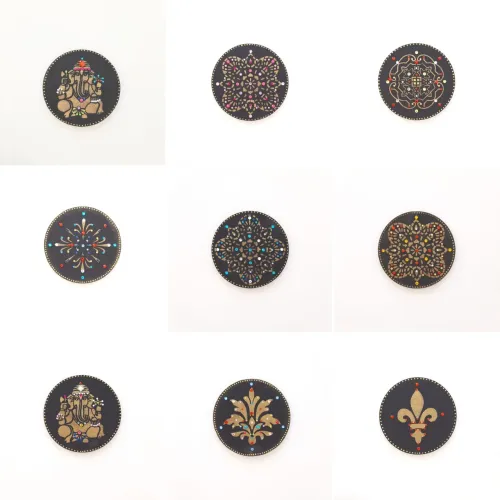 Mini Mandalas Pretas