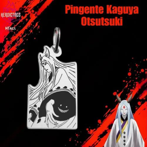 Pingente de Prata - Kaguya Otsutsuki (Naruto Shippuden)