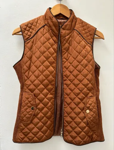 Colete feminino marrom perfeitinho