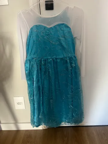 Vestido Fantasia Frozen Infantil Tamanho 6 - Usado