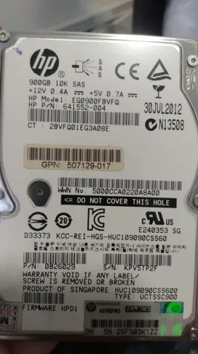 Disco HP 900GB 10K SAS 2,5?