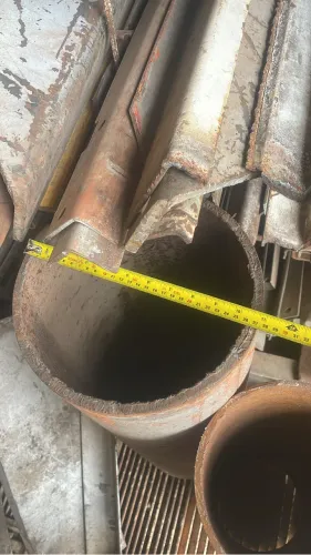 Na Centro X tem tubo de ferro  10 polegadas