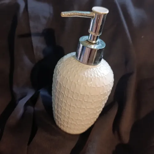 Dispenser de Sabão em Porcelana Branco