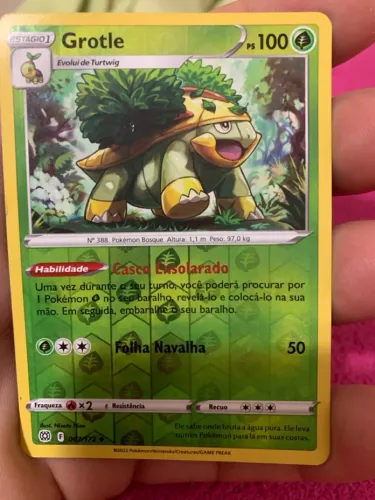 Carta Pokémon Grotle - Folha Navalha
