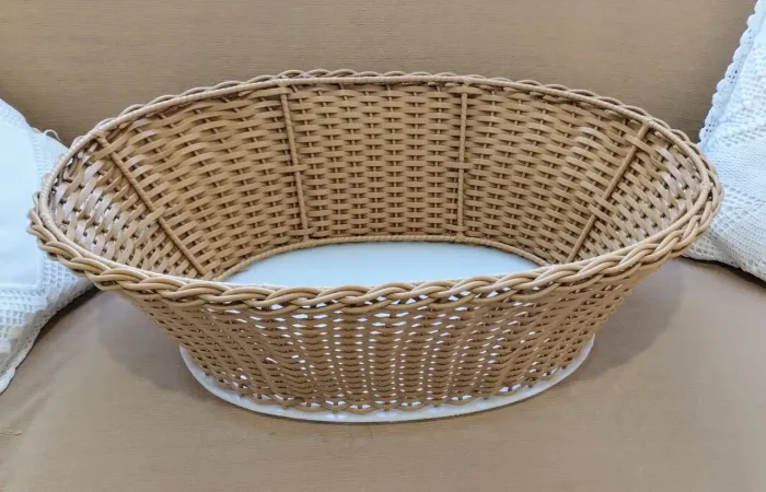 Cesta de vime para decoração
