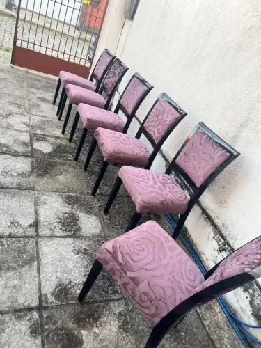 Conjunto de 6 Cadeiras de Jantar Elegantes
