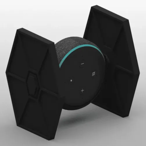 Suporte Compatível C/ Alexa Echo Dot 3 Star Wars Tie Fighter 