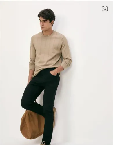 calça jeans masculina slim soft touch - preto