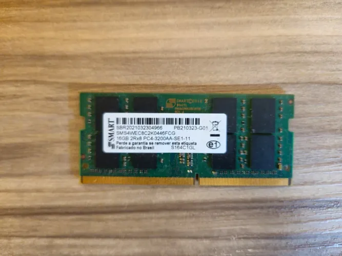 Memória ddr4 16gb 3200 smart notebook