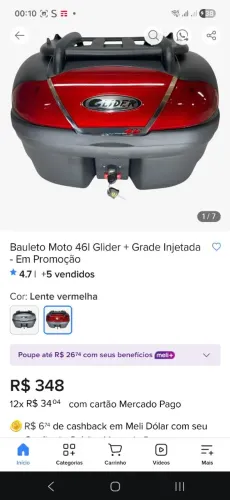 Bau balueto glider com grade integrada. 