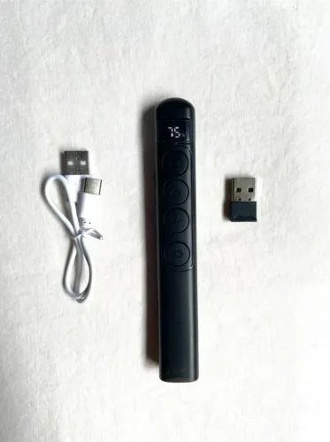 Apresentador Passador Controle de Slide - Sem fio e Recarregável