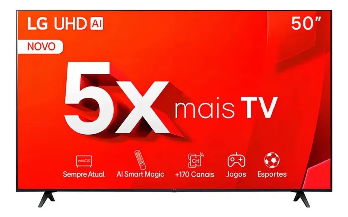 Smart TV LED 50 Pol 50ut801cOsa 4K Ultra HD Thinq Ai Webos 24