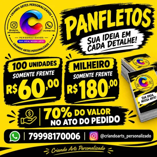 Promoção de panfletos