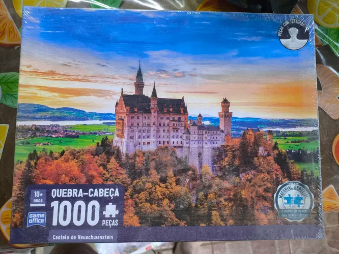 Quebra cabeça 1000 peças Castelo de Neuschwanstein Game Office