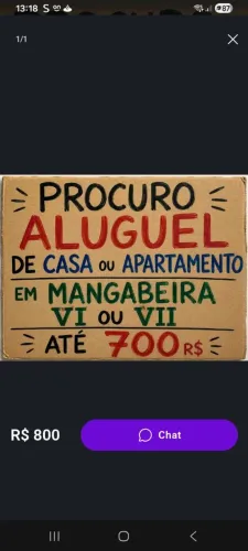 A procura de casa ou apartamento em mangabeira ou Jaguaribe 