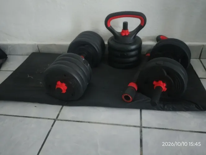 Peso livre para exercício em casa