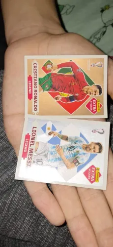 MESSI PRATA E RONALDO BRONZE COPA 2022 LEGEND