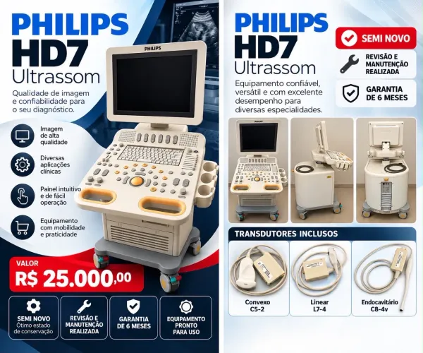 Ultrassom Philips HD7