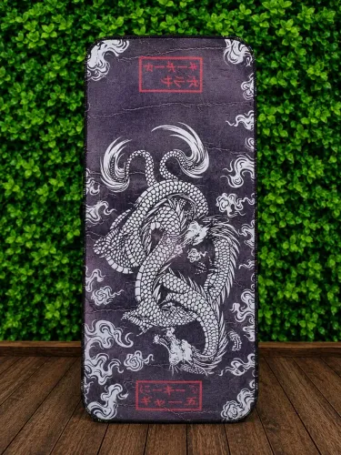Mousepad Gamer Grande 70x30 cm - Estampa Dragão Japonês | Base Antiderrapante