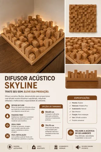 Difusor acústico skyline