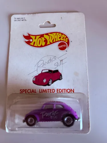 Hot Wheels Fusca VW Bug Randys Stuff Special Limited Edition 1/6000 + Protector