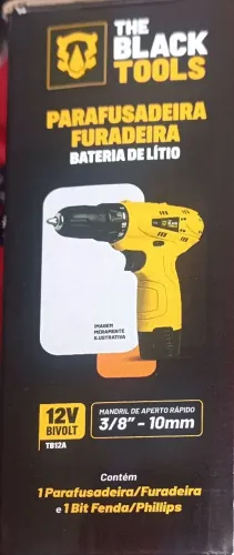Furadeira/Parafusadeira - Black Tools - portátil
