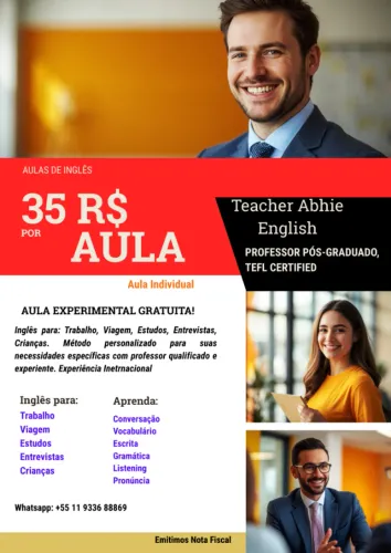 PROFESSOR DE INGLÊS INTERNACIONAL