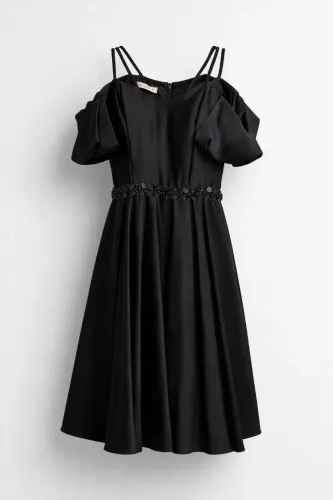 Vestido de festa elegante preto