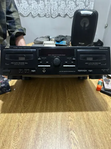 Toca fitas Double Cassete Deck JVC Autoreverse