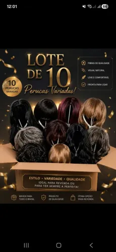Lote de 10 perucas variadas