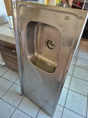 Pia inox 1,20 lado direito cuba