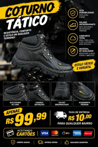 Coturnos Botas Calçados