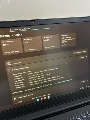 Notebook Gamer - Lenovo Gaming 3
