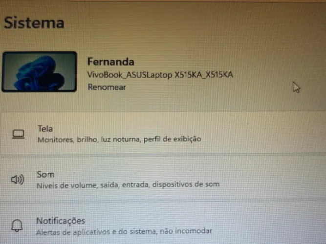 ? Notebook ASUS VivoBook X515KA - Excelente estado