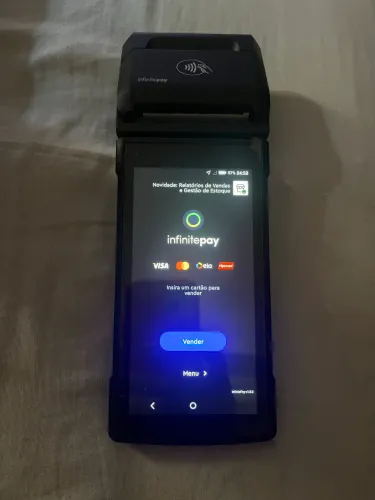 Maquininha infinitepay a venda muito nova usada pouco tempo tudo funcionando 