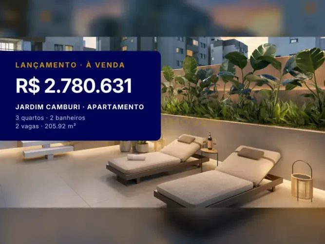 Apartamento Garden de Alto Padrão em Jardim Camburi 3 Quartos e Suíte