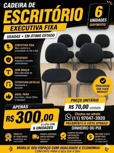 CADEIRA EXECUTIVA FIXA