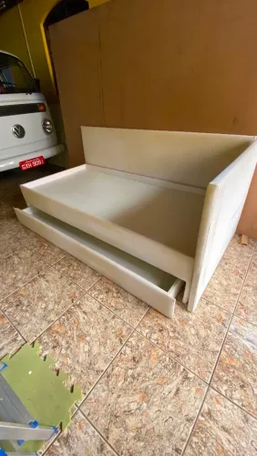 Cama e bicama mdf com cabeçeira
