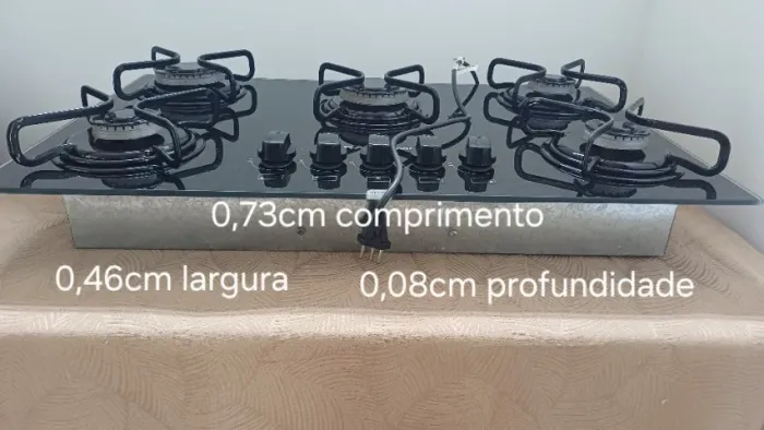 Cooktop 5 Bocas Brastemp Acendimento Automático