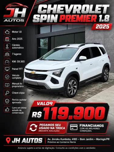 Chevrolet Spin Premier 1.8 8V Econo.flex 5P Aut. 2025