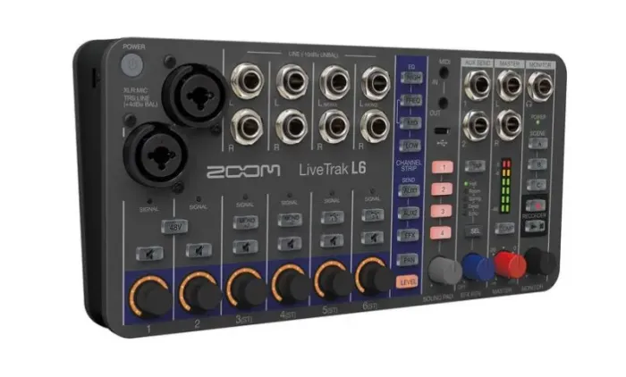 Zoom LiveTrak L-6 - Mixer e Gravador Digital
