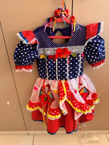 Vestido Infantil de Festa Junina