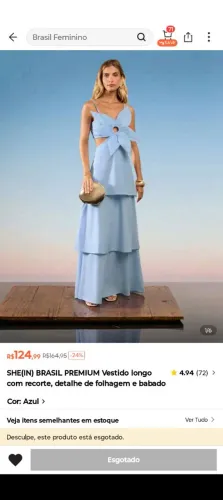 Vestido Longo Premium - Usado 1x (Oportunidade!)