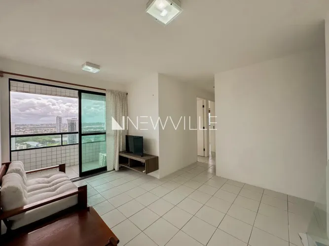 Apartamento para alugar no Edf. Castelo de Renoir, em Boa Viagem 60m², 3 quartos (2 suíte